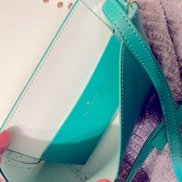 Teal studded Kate Spade crossbody - Picture 2 of 3